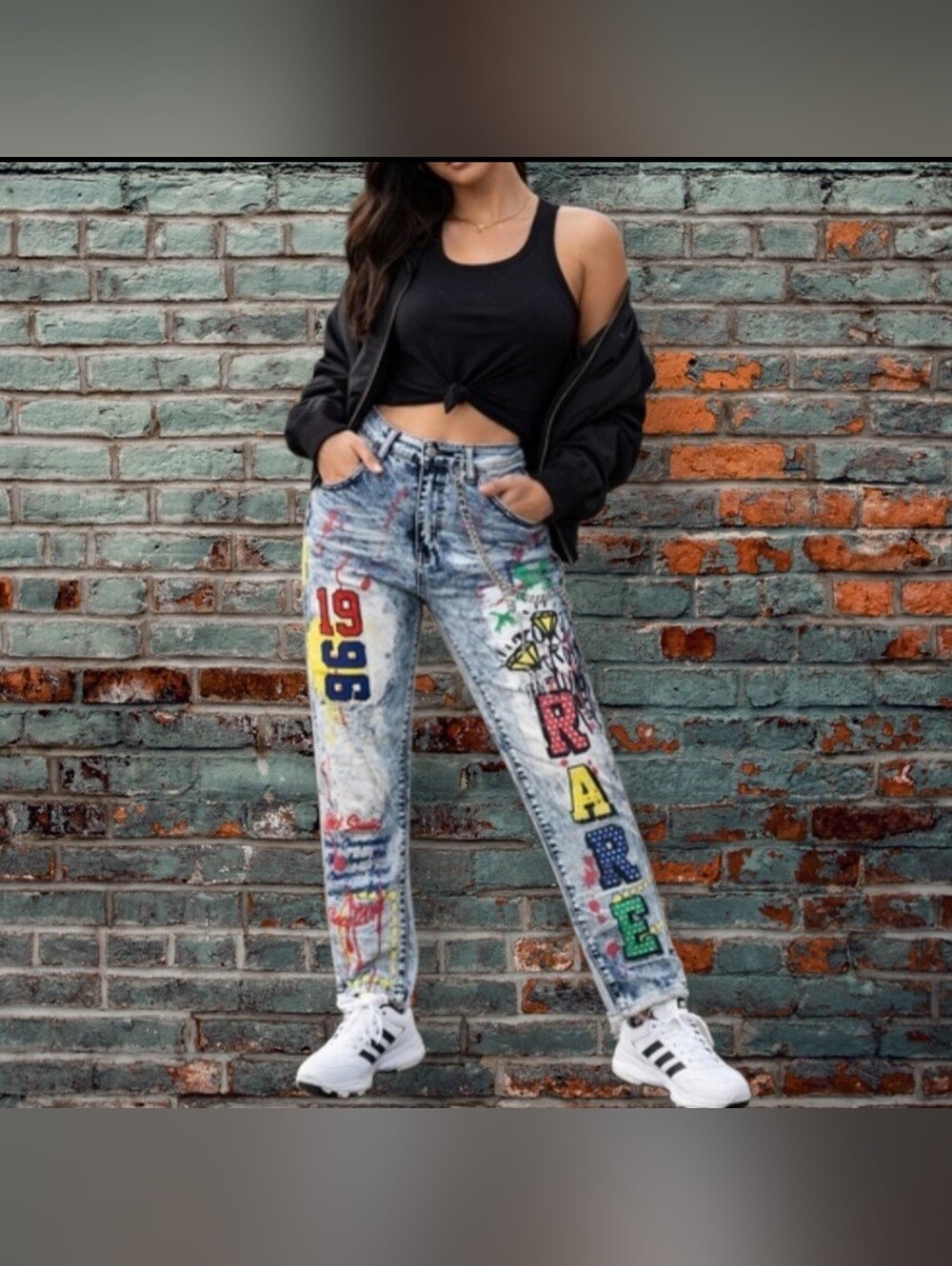 Rue21 Unisex Premium Flex Graffiti Jeans
